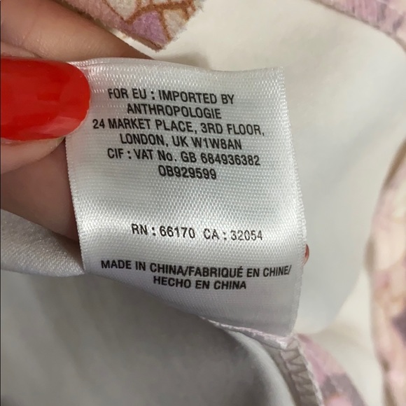 Anthropologie Floral RufflePencil Skirt NWT - Picture 7 of 7